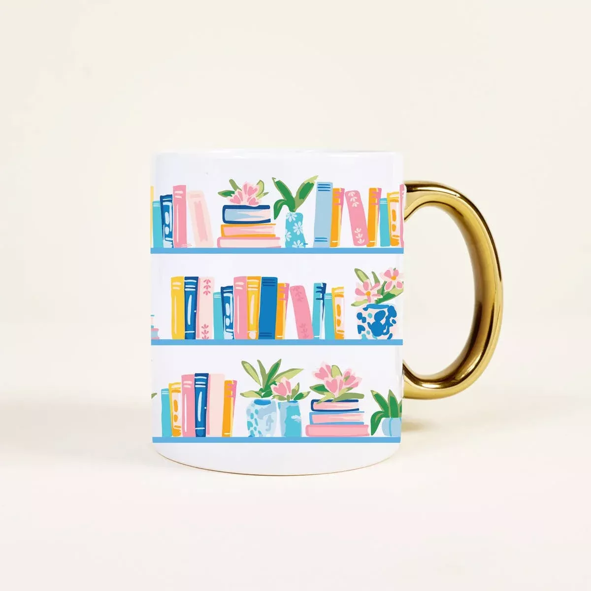 11 oz Ceramic Mug – Book Shelfie