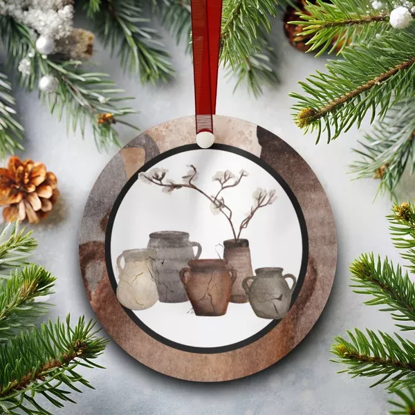 Abidible Jars of Clay Metal Christmas Ornament (Collect All 6)