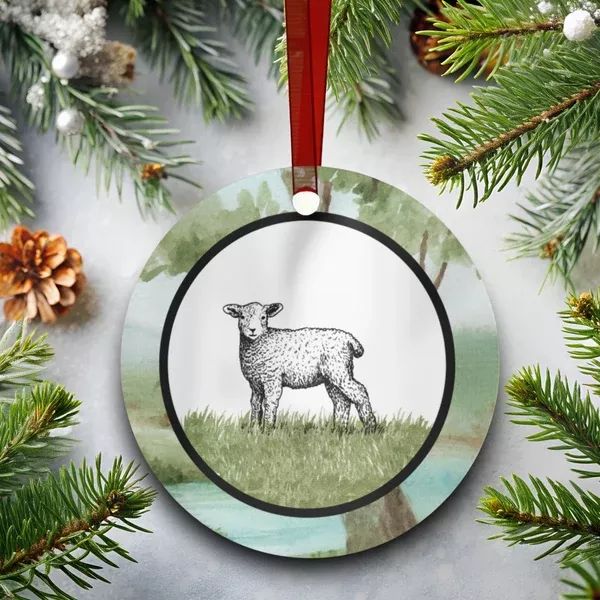 Abidible Psalm 23 Metal Christmas Ornament (Collect All 6)