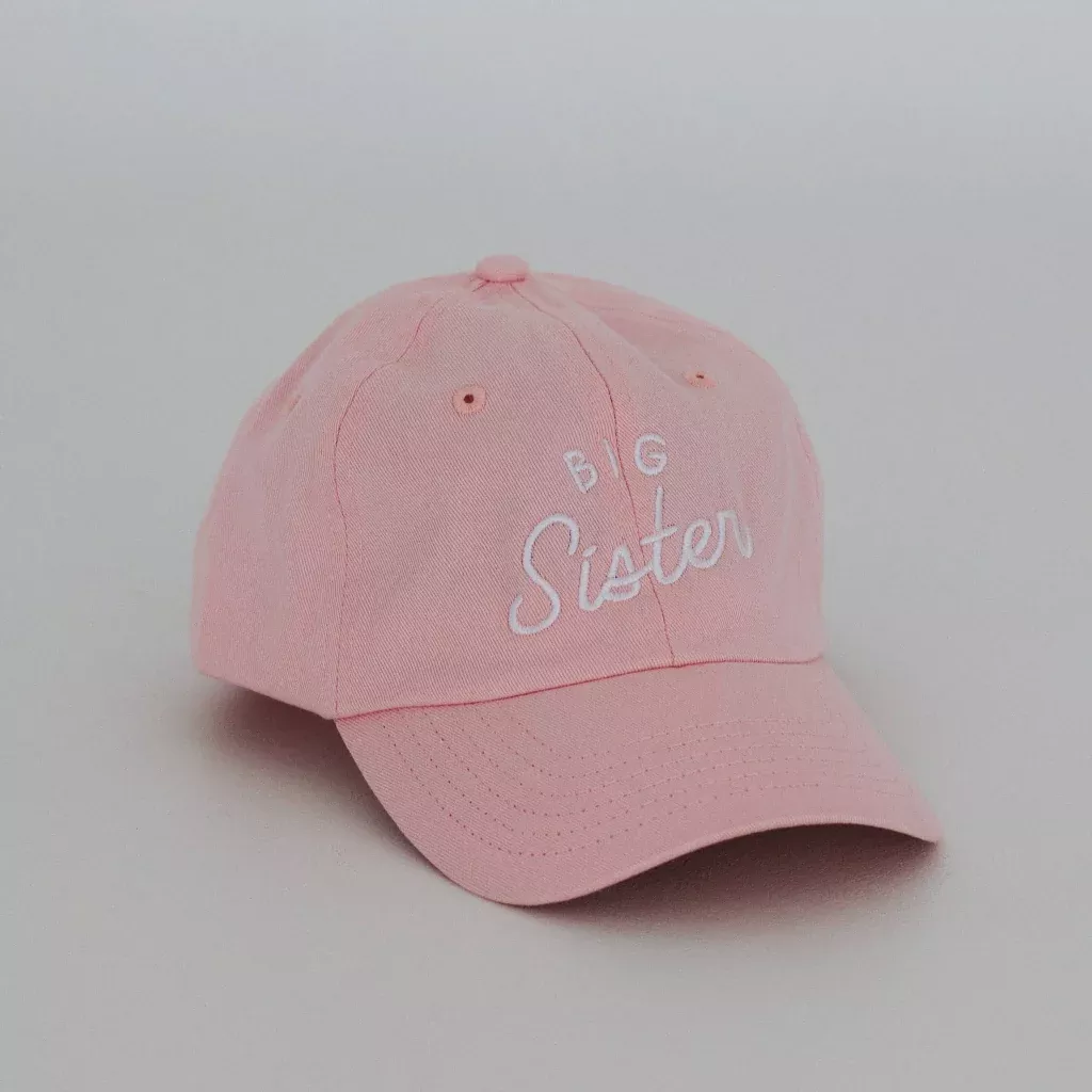 Big Sister Pink Twill Hat Girls' Cap