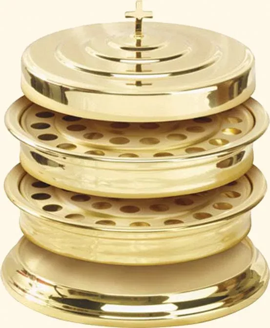 Bread Plate: Brass