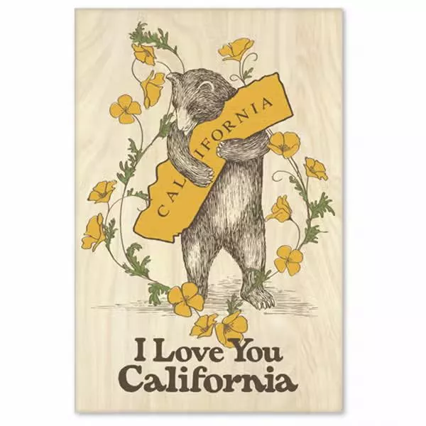 CA Bear Hug & Poppy Magnet
