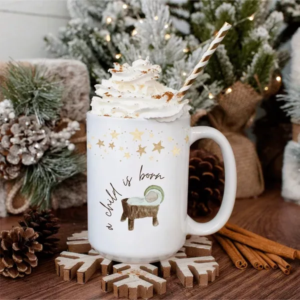 "A Child is Born" 15oz Ceramic Mug