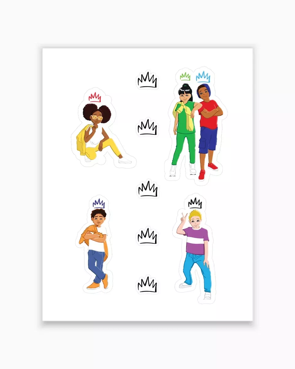 Claim Your Crown! Character Stickers