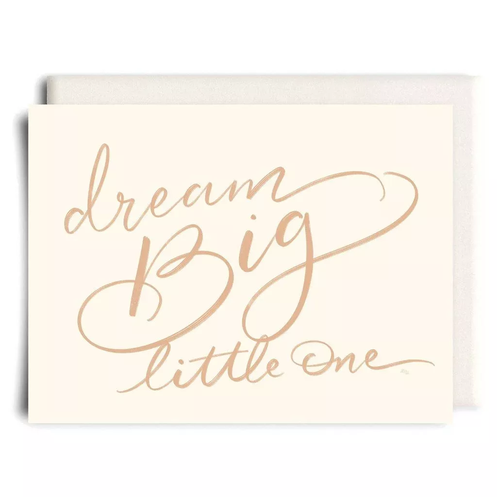 Dream Big Little One New Baby Greeting Card