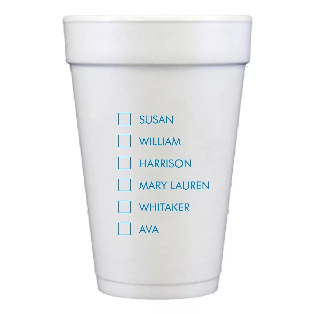Family Foam Cups 6