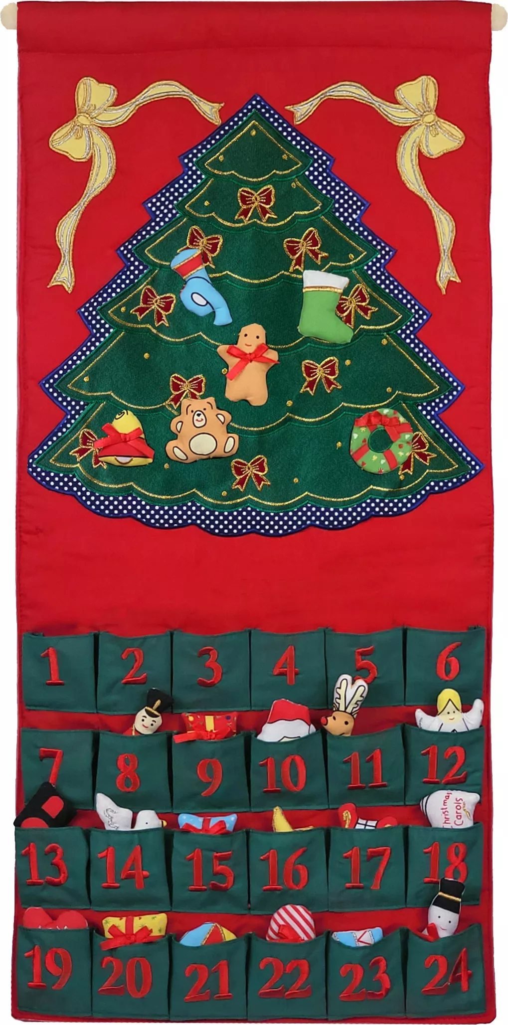 Green Christmas Tree Advent Calendar