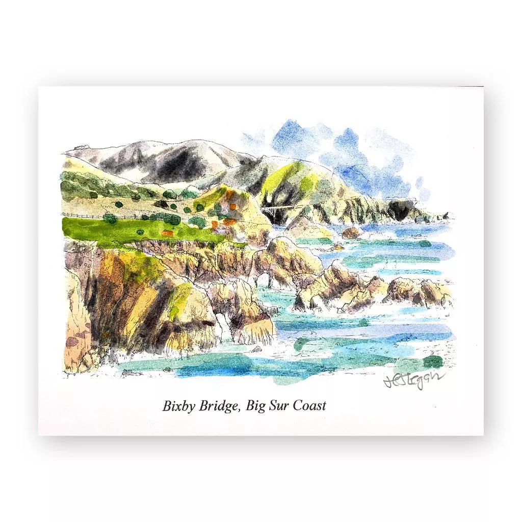H.J. Legan Bixby Bridge Greeting Card