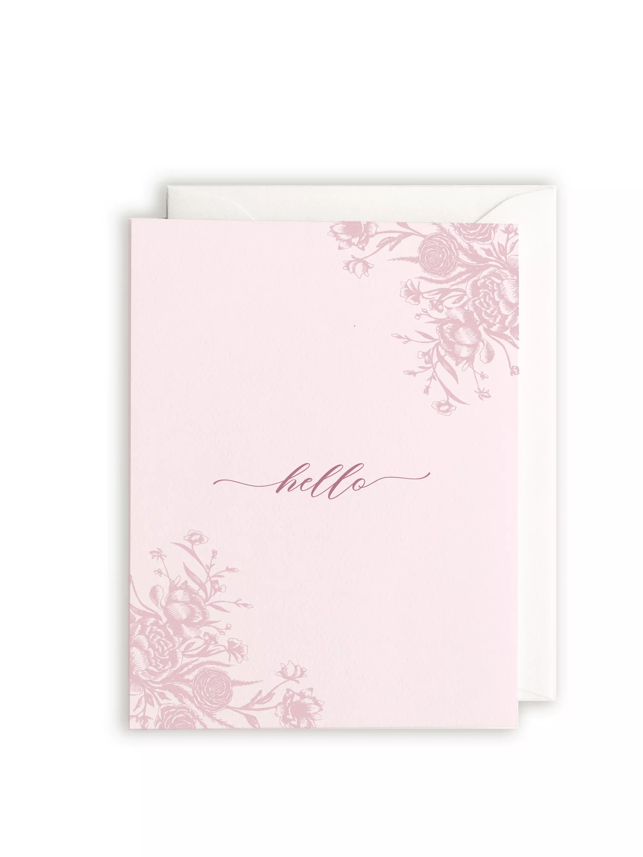 Hello Letterpress Greeting Card - Rust Belt Love Paperie