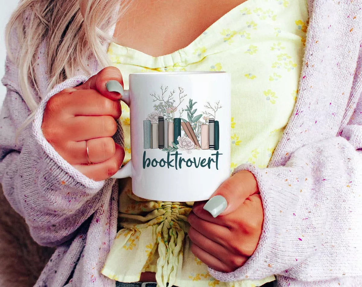 House Of Rodan - Booktrovert - Book Reader Library Gift Coffee Mug: 11oz White