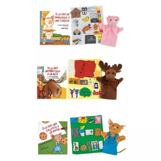 "If You Give A…" Series Spanish Books & Props - Set of 3