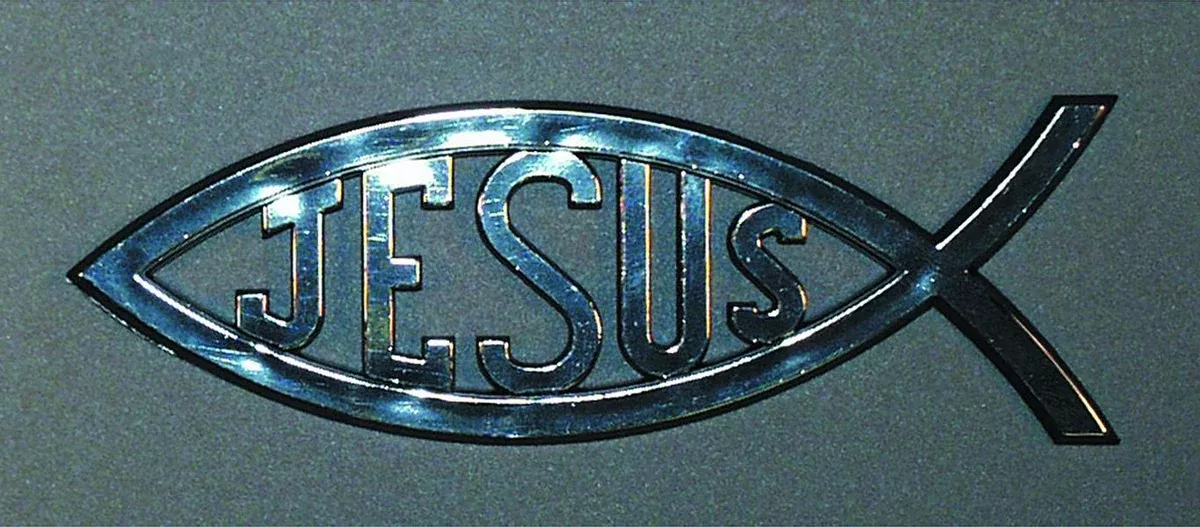 Jesus Fish - Silver: 3-Dimensional Emblems