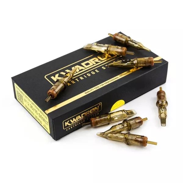 Kwadron #12 (0.35mm) Round Shader Long Taper Cartridges