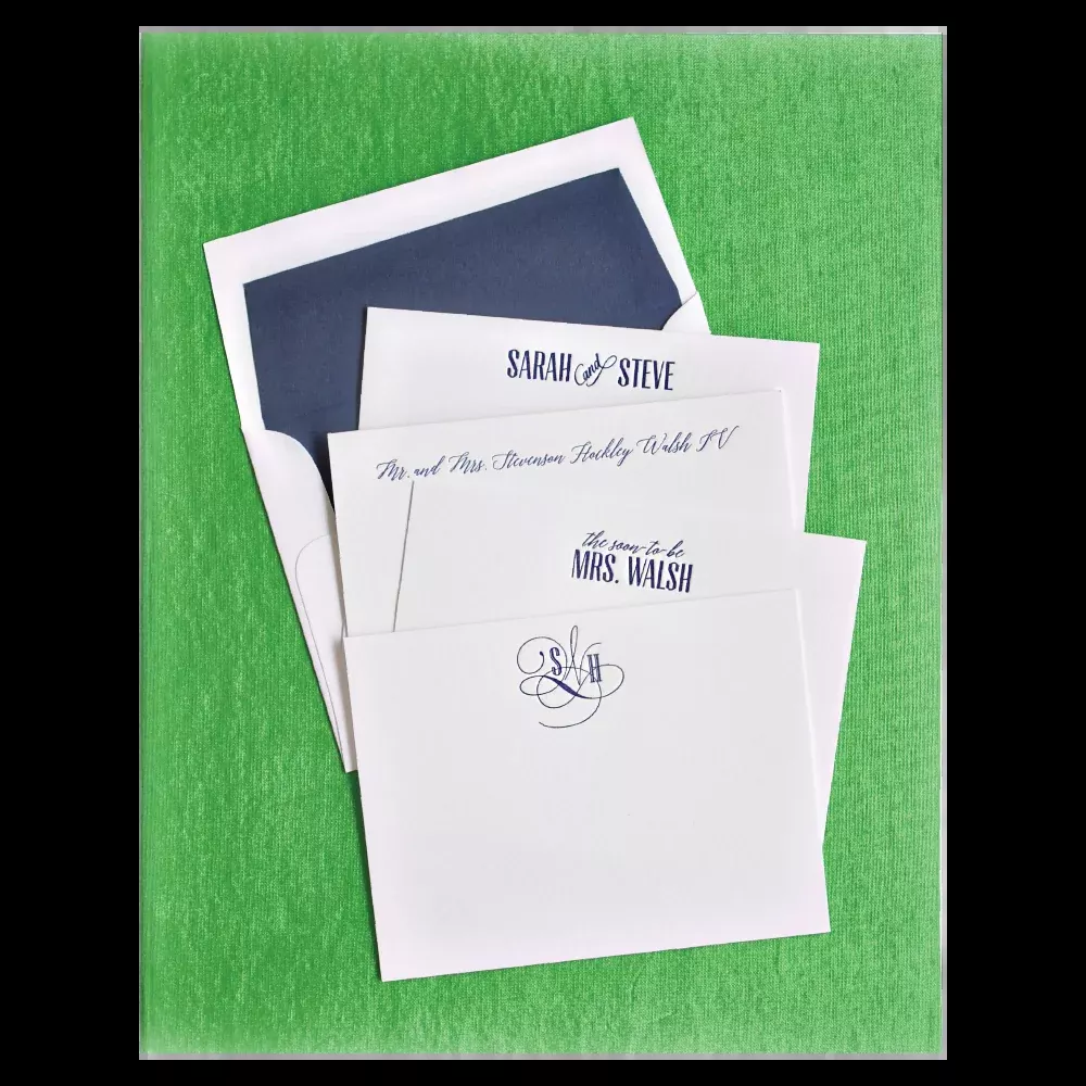 Letterpress Grand Silk Stationery 104