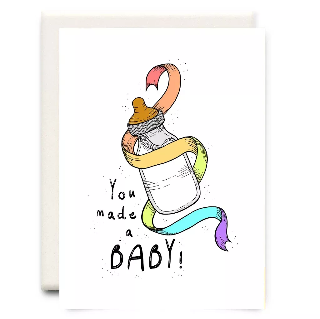 Made a Baby Baby Greeting Card