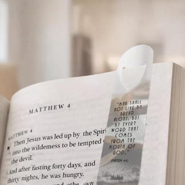 "Man Shall Not Live by Bread Alone" (Into the Wilderness Bookmark)