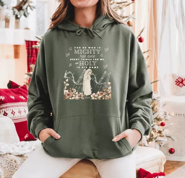 Mary's Song "He Who is Mighty" Gildan Heavy Blend™ Hoodie
