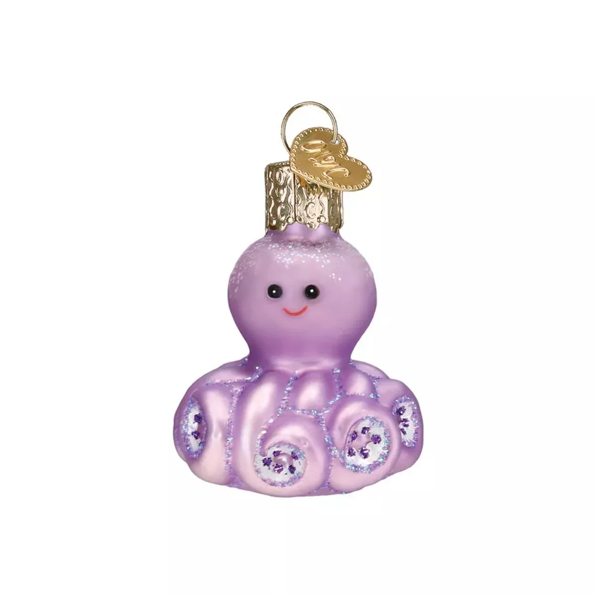 Mini Octopus Glass Ornament