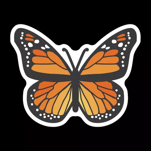 Monarch Butterfly Sticker
