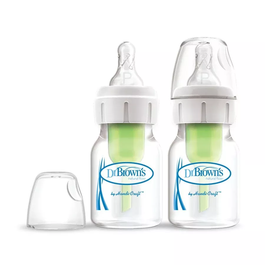 Natural Flow Options+™ 2 oz Preemie Baby Bottle - 2 Pack