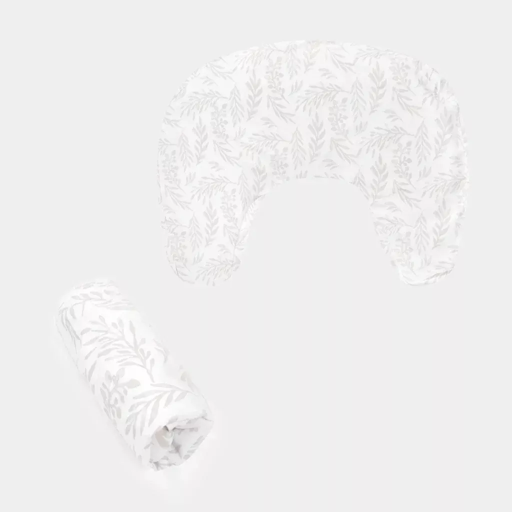 New Nursing Pillow Cover - Beige Foliage