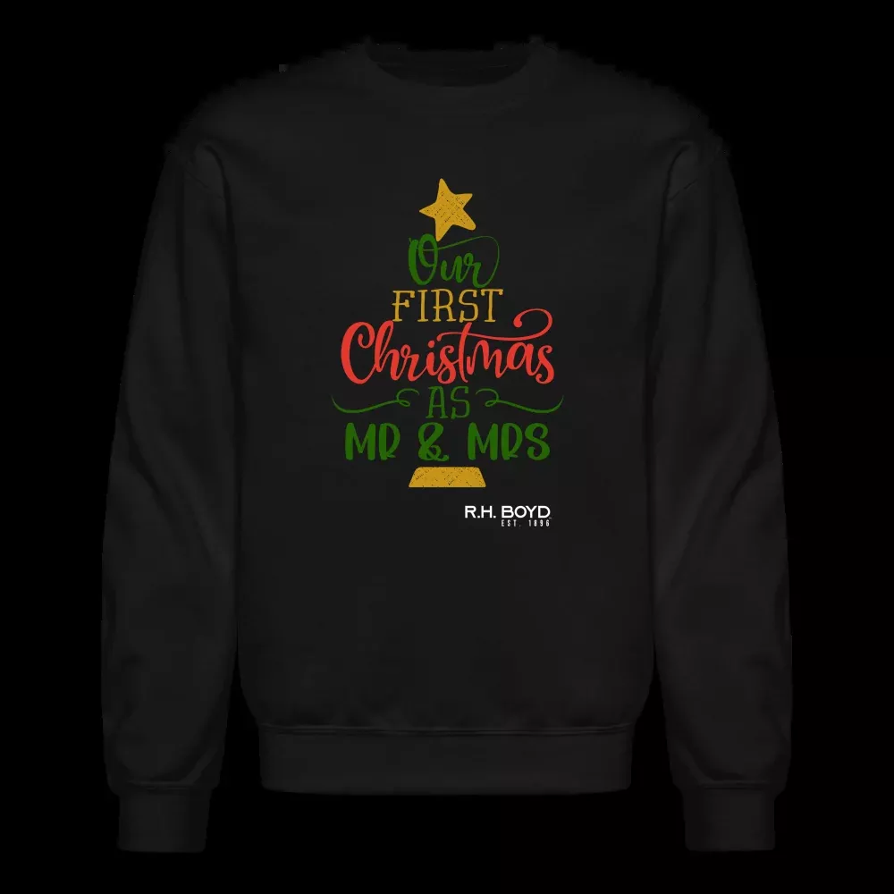 Our First Christmas as Mr. & Mrs. - Holiday Adult Sweatshirt