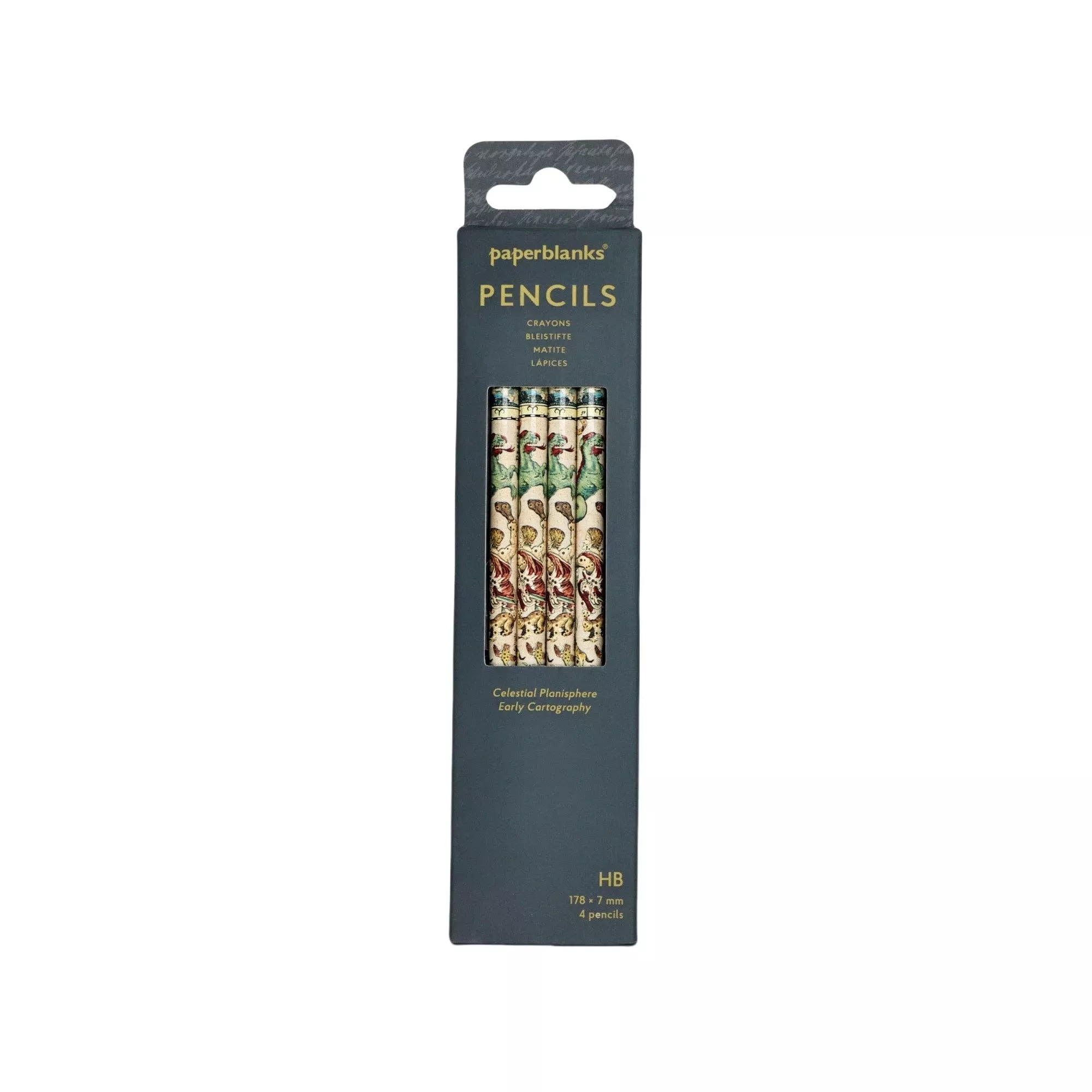 Paperblanks Celestial Planisphere 4-Pack Pencils