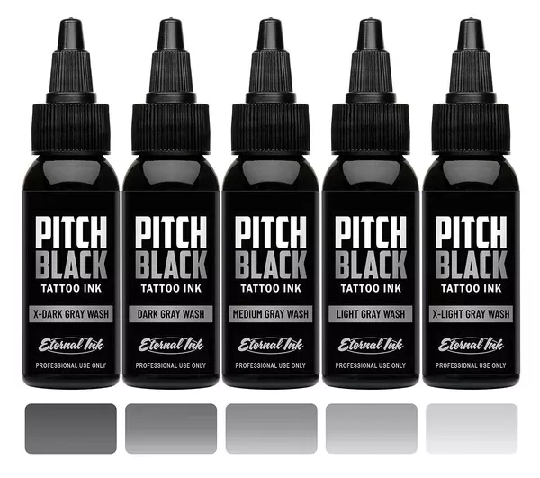Pitch Black Gray Wash Set