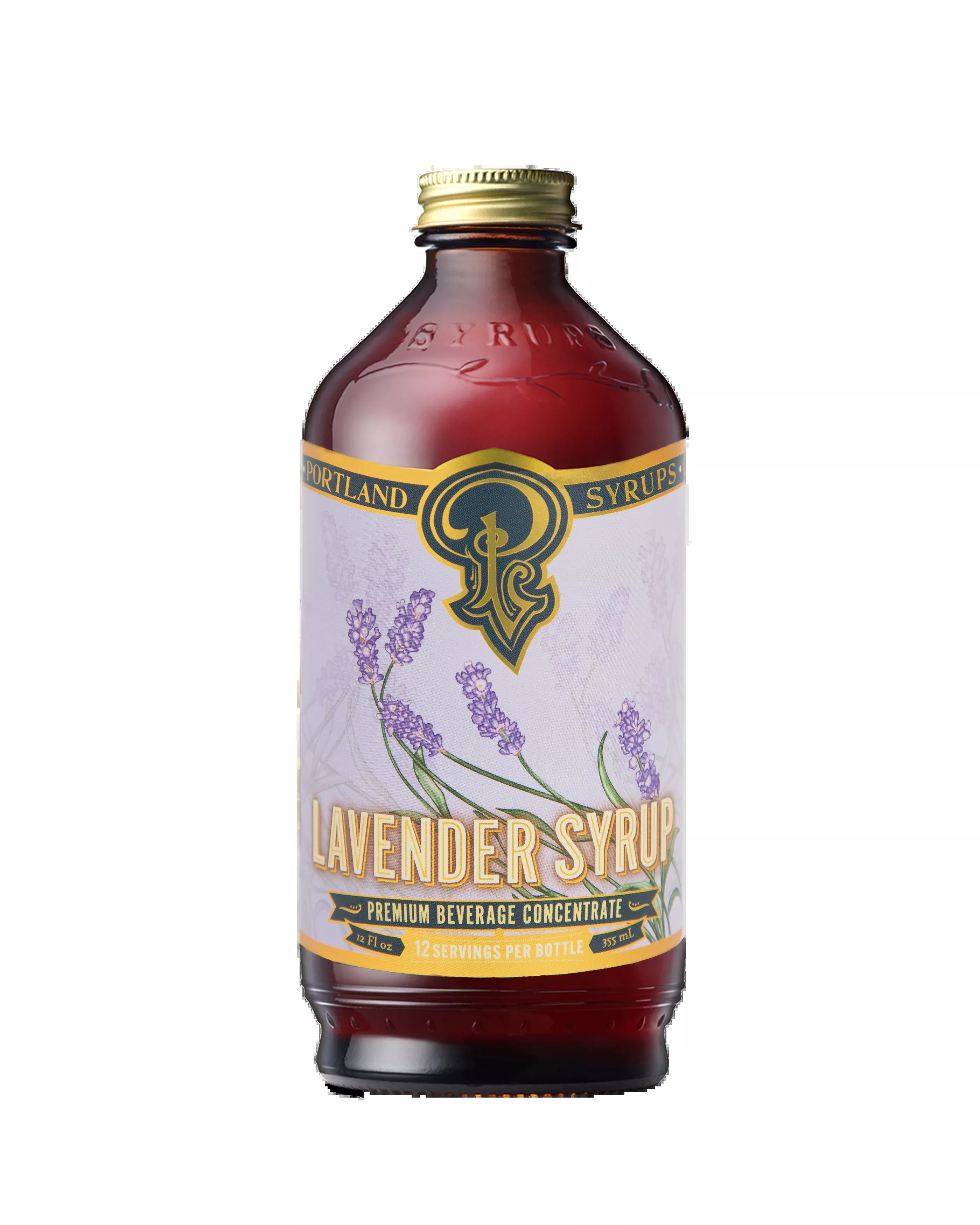 Portland Syrups - Lavender Syrup 12oz - cocktail / mocktail beverage mixer