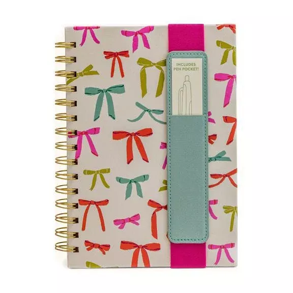 Put a Bow on It Notebook with Pen Pocket