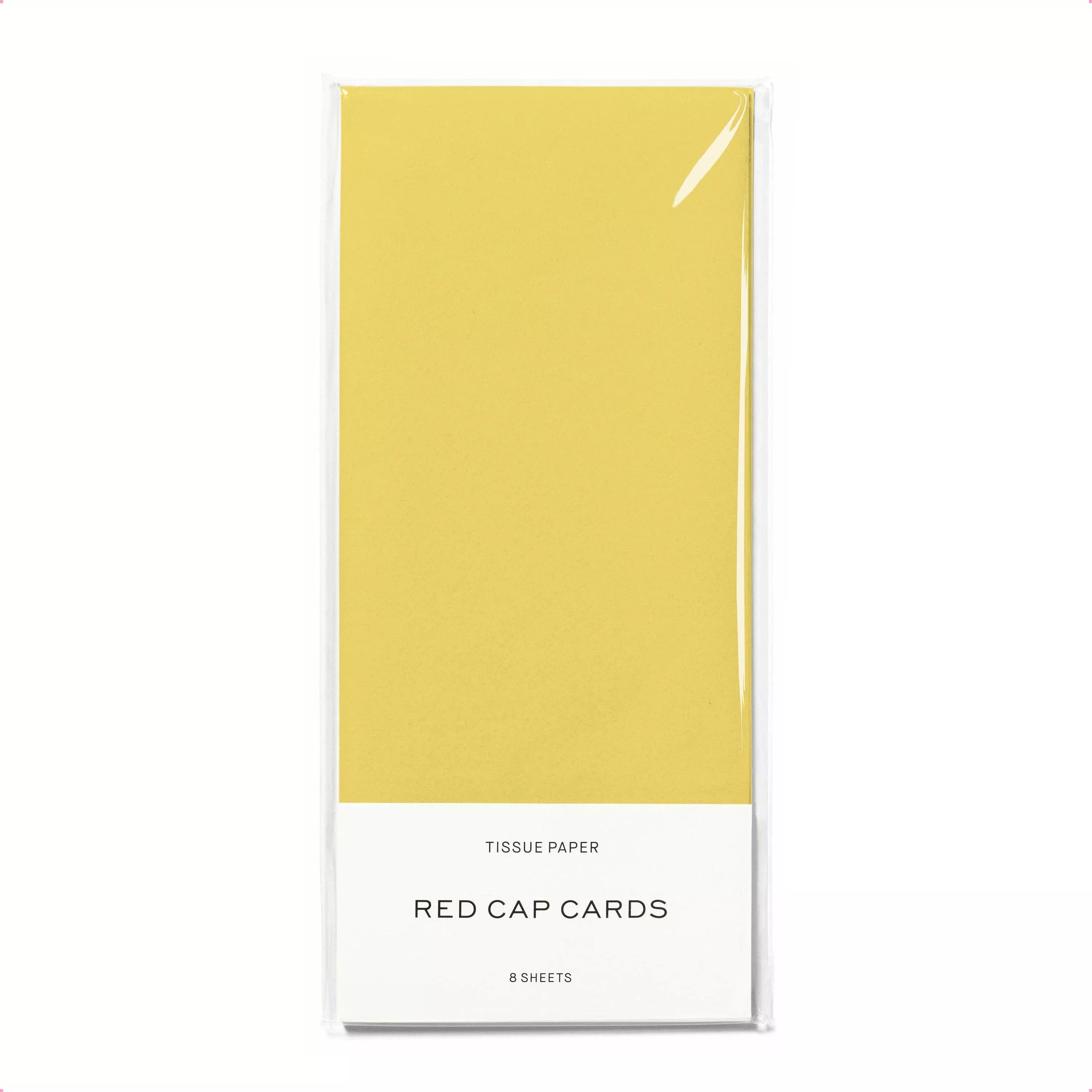 Red Cap Cards - Butter Yellow tissue paper: 8 Sheets
