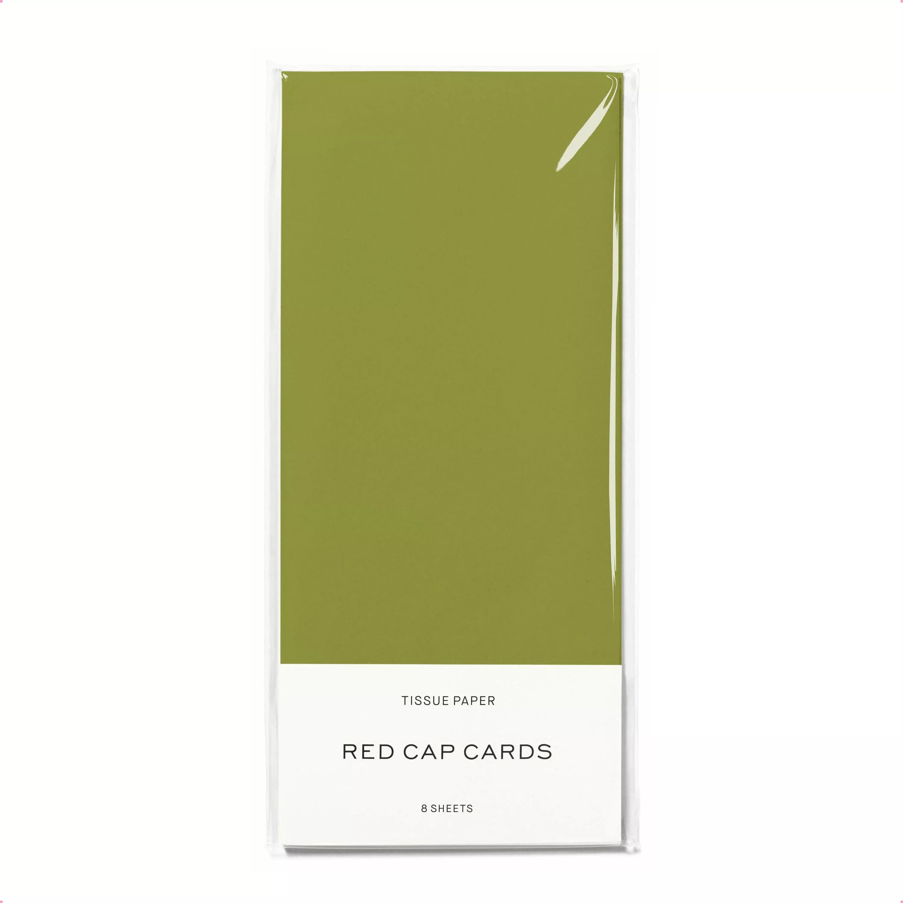 Red Cap Cards - Chartreuse tissue paper: 8 Sheets