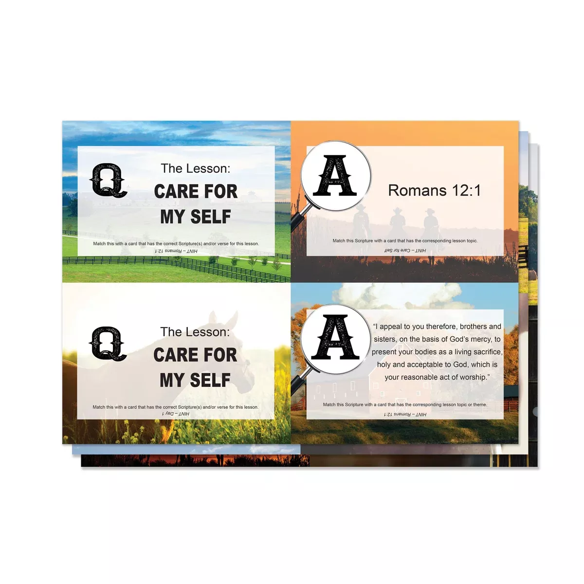 Reigning with Purpose: VBS Matching Game (28 cards)