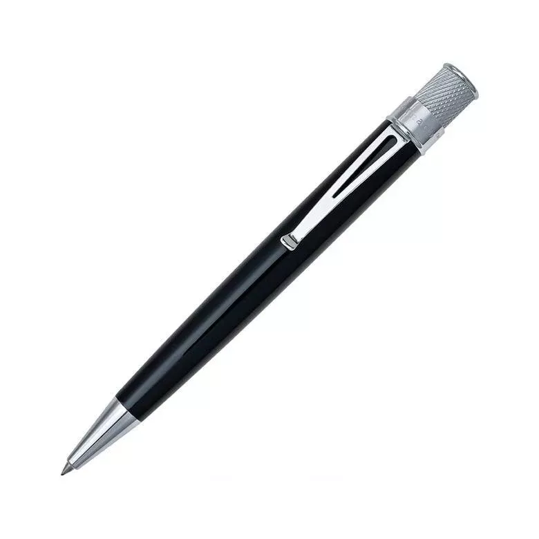 Retro 1951 Tornado Classic Lacquer Rollerball Pen - Black