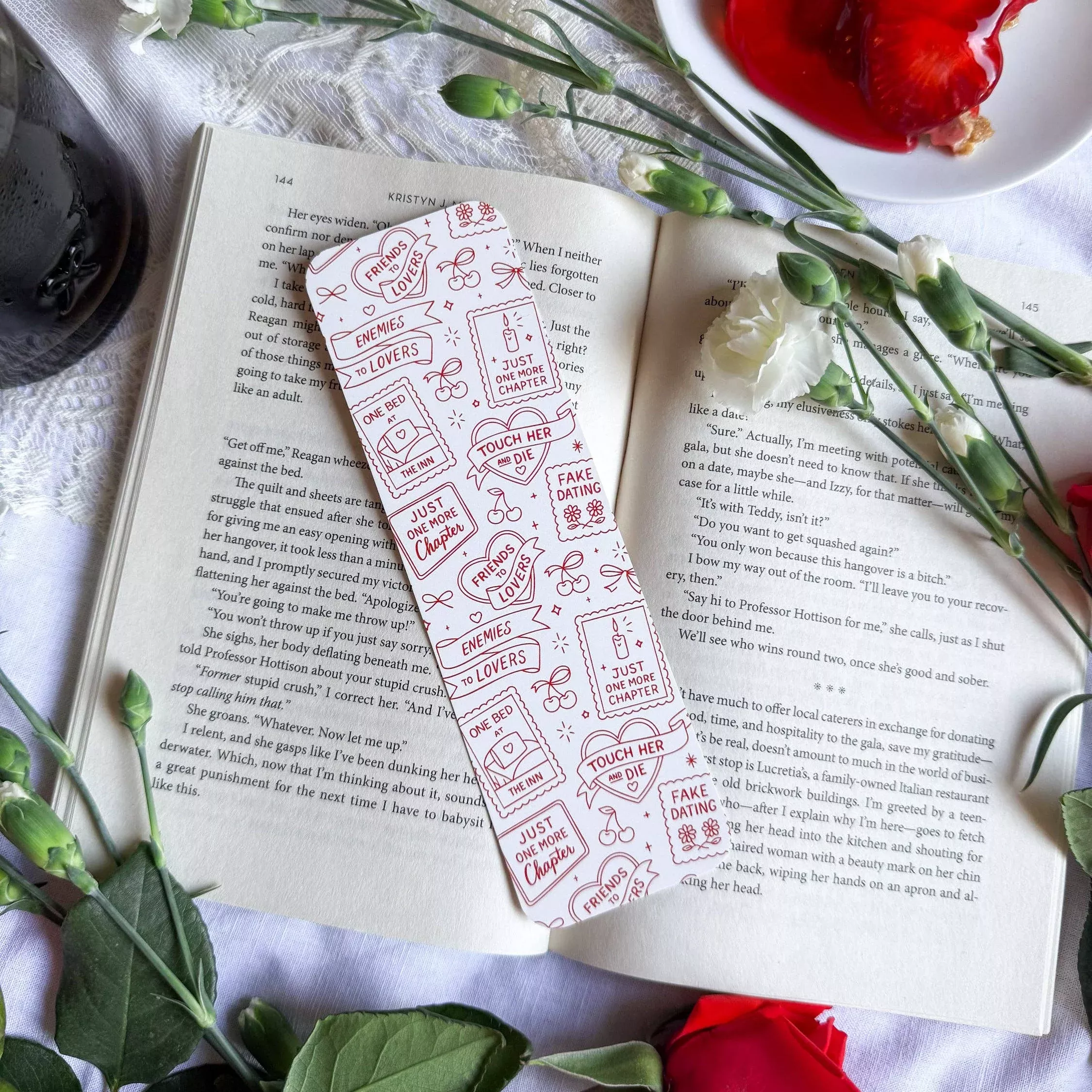 Romance Tropes Bookmark