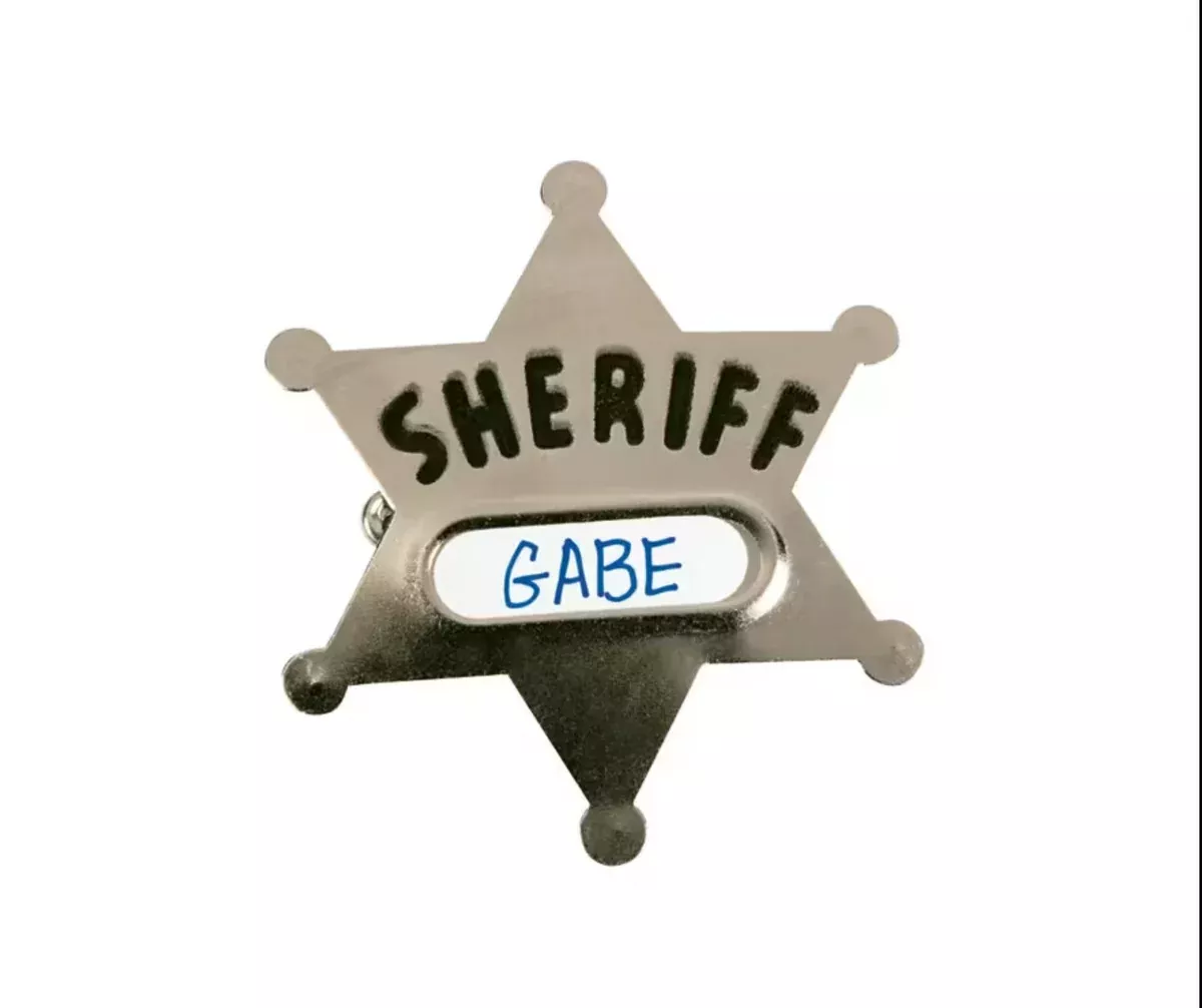 Sheriff Badge Pin Craft Kit - Makes 12 (new)