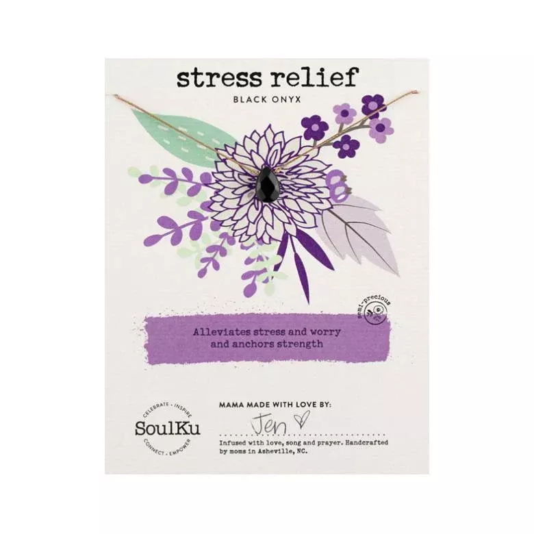 Soul Full of Life Necklace - Black Onyx for Stress Relief