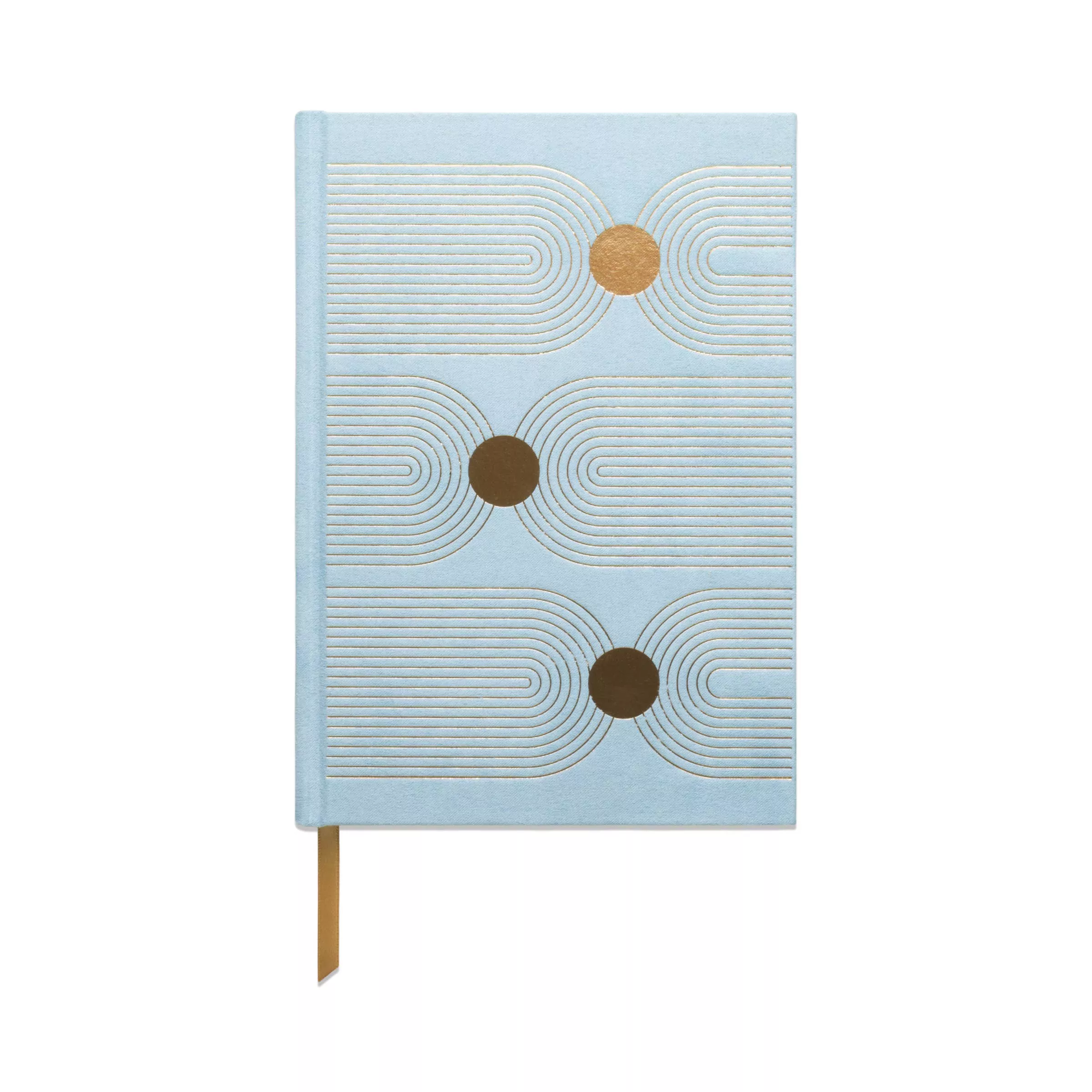 Suede Journal - Arch Dot Blue