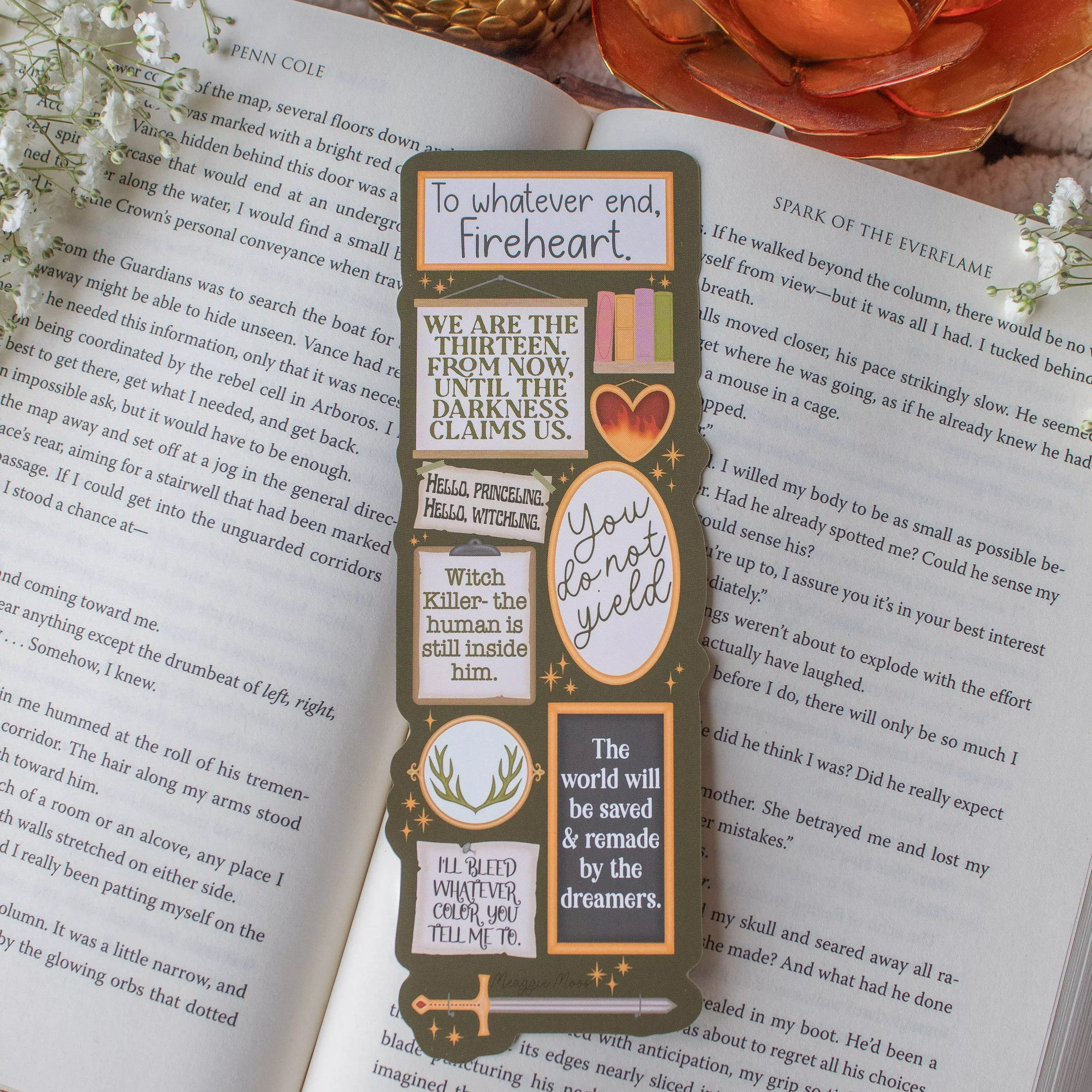Throne of Glass Quote Wall Die-Cut Bookmark