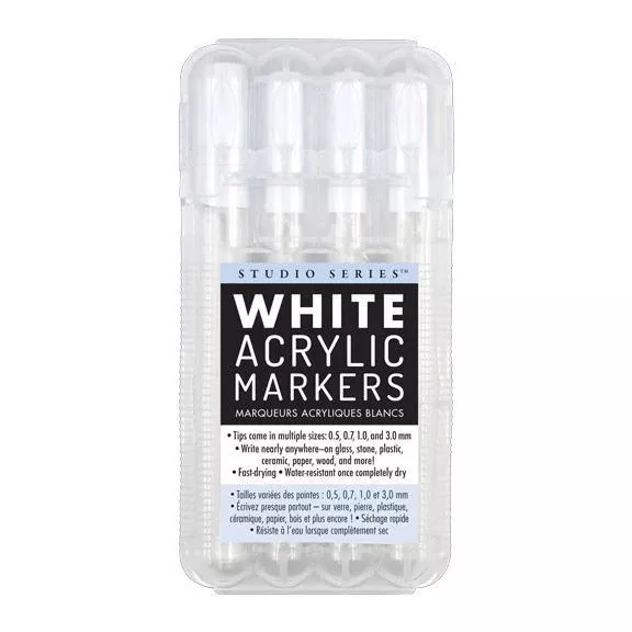 White Acrylic Markers