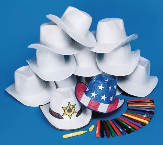 Wild West Cowboy Hat Decorating Kit (Pack of 12)