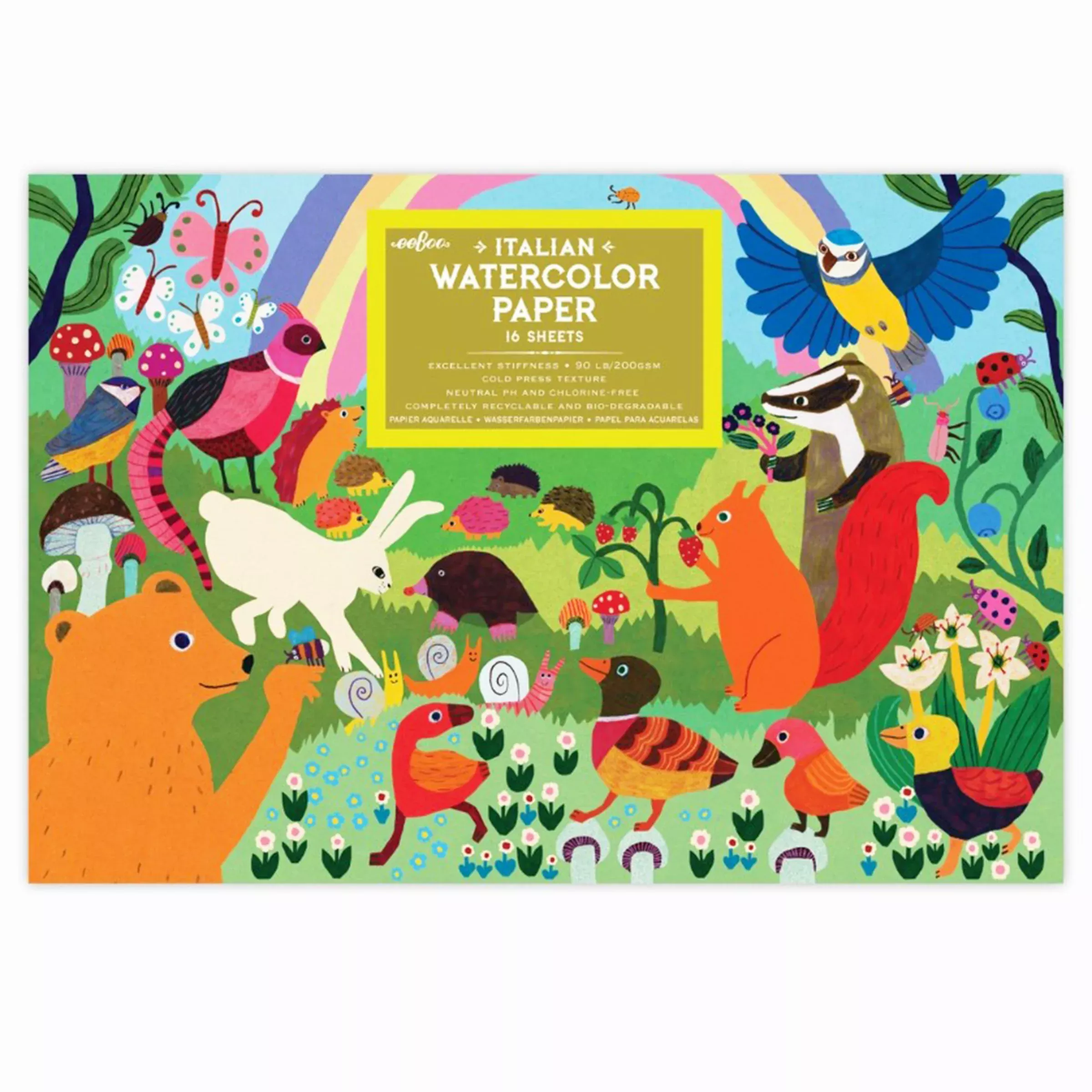Woodland Rainbow Watercolor Pad