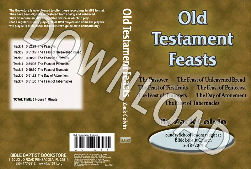 Zack Colvin: Old Testament Feasts - Downloadable MP3