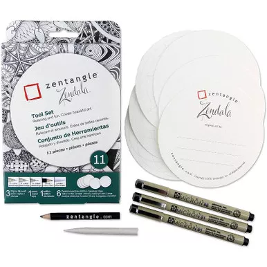 Zentangle 11-Piece Zendala Tiles Set